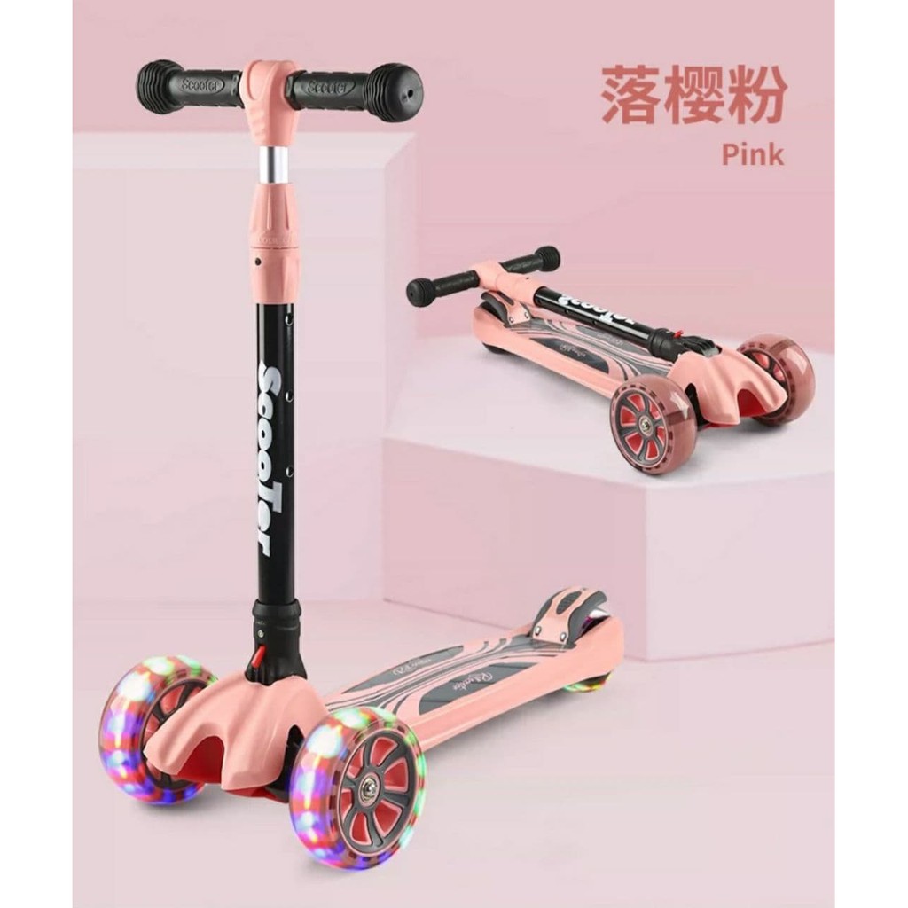 Scooter Skuter Adjustable and Foldable Kids Scooter Balance Tricycle 4