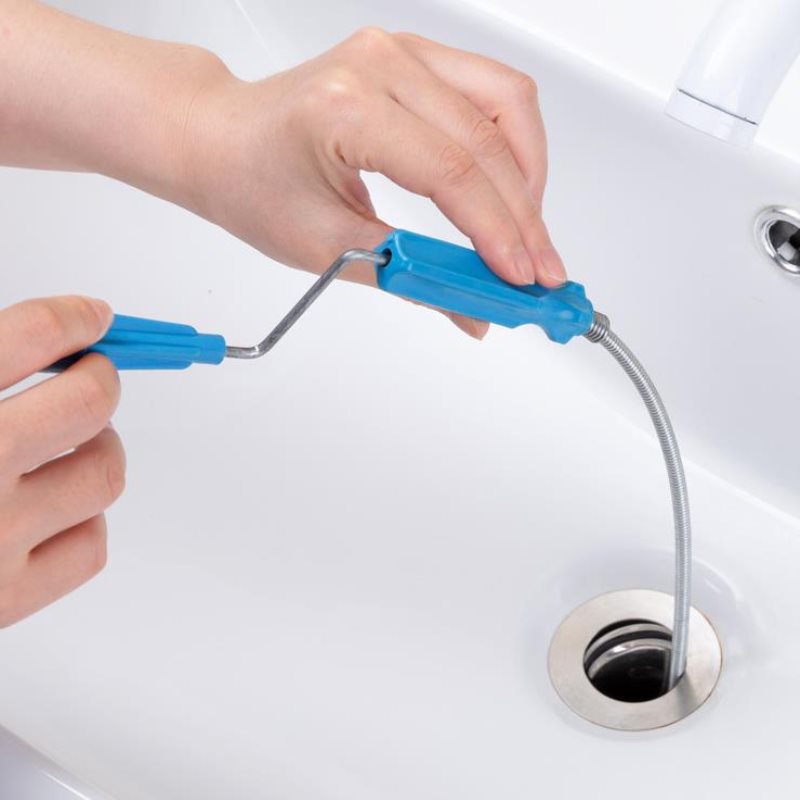 Household Pipe Dredge Claw Tool Bendable Clip Garbage Hair Sink Drains