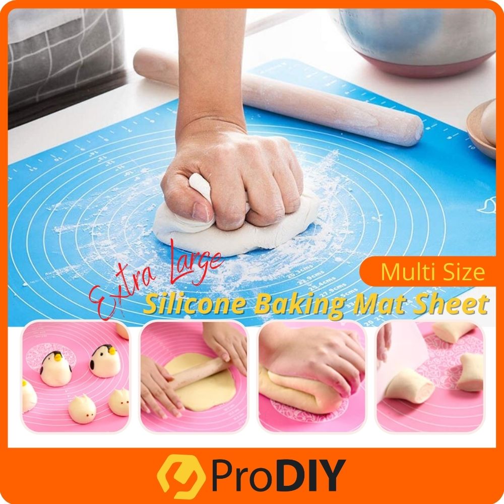 LARGE SIZE Silicone Baking Mat Silicone Kneading Mat Pastry Rolling Dough With Measurements Non