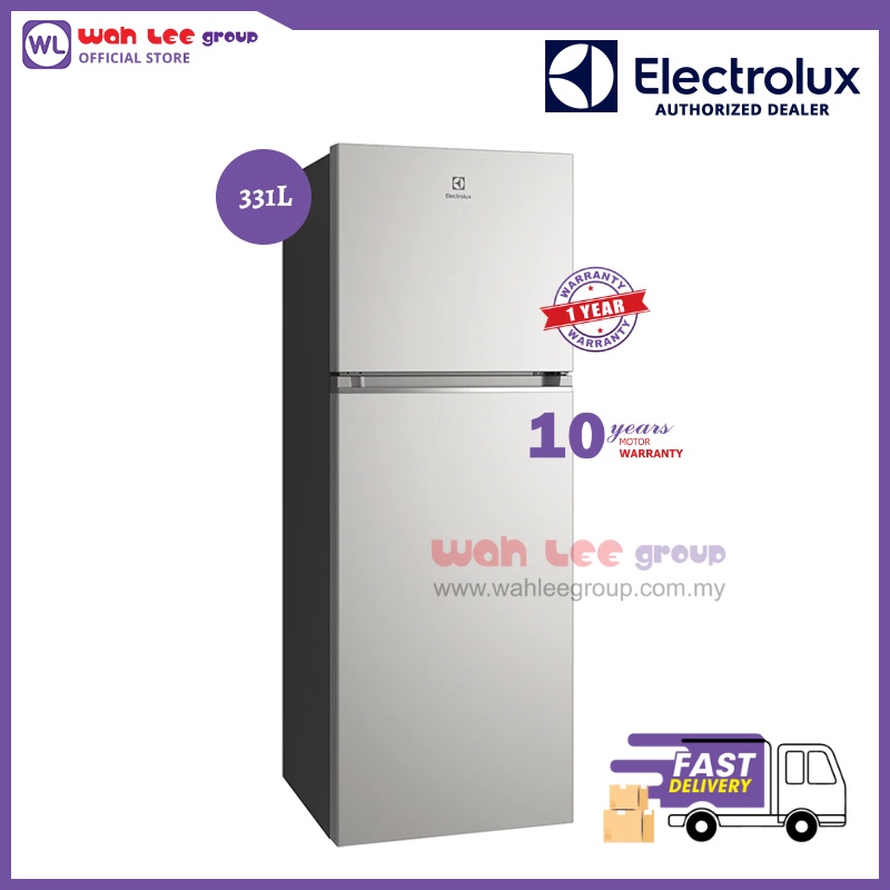 Electrolux Refrigerator (312L/Silver) NutriFresh Inverter EvenTemp 2Door Fridge ETB3400KA