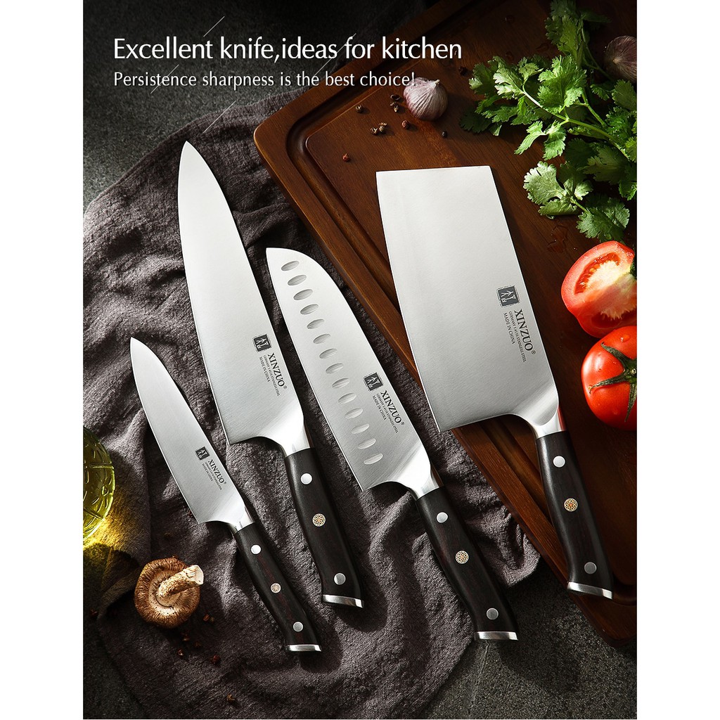XINZUO Chef Knife / Santoku / Vegetable Cleaver / Meat Cleaver 1.