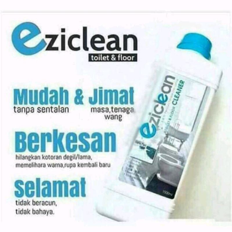 Eziclean toilet & floor cleaner/ sabun pencuci tandas dan lantai 1 liter Shopee Malaysia