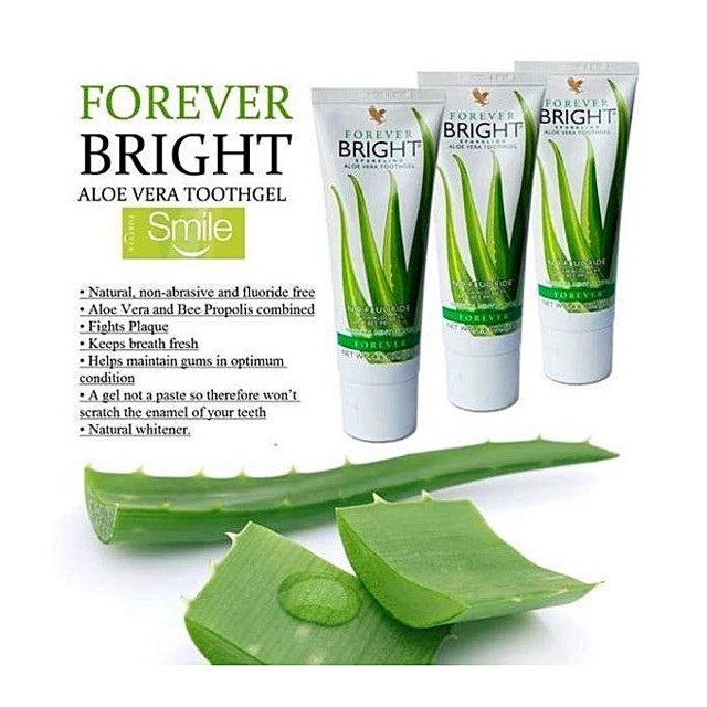 [Forever Bright Aloe Vera Toothgel 💯 Original] Fluoridefree,Gluten