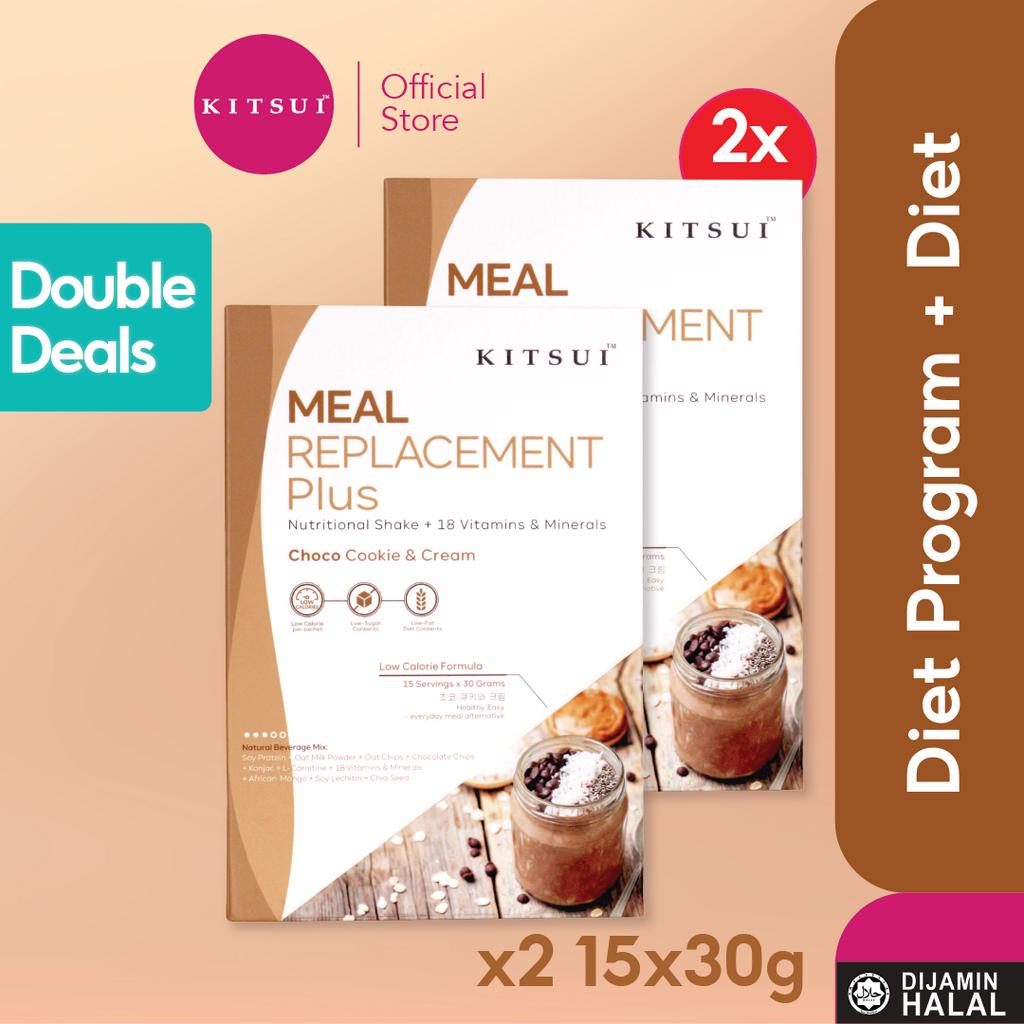 KITSUI Meal Replacement Plus KMRP Chocolate Chip Flavour (x 2) Shopee