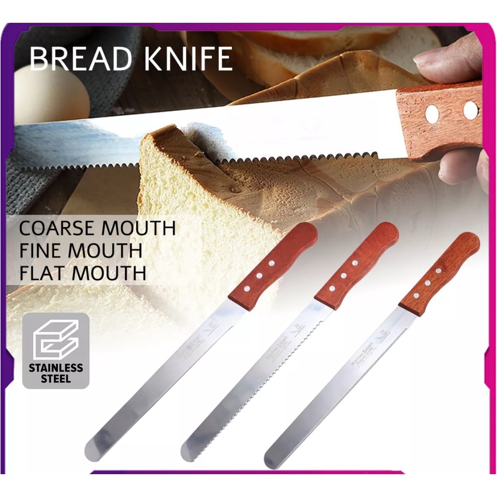 10 / 12 inch Bread Knife Cake Knife Pisau Roti Pisau Bergerigi Kek