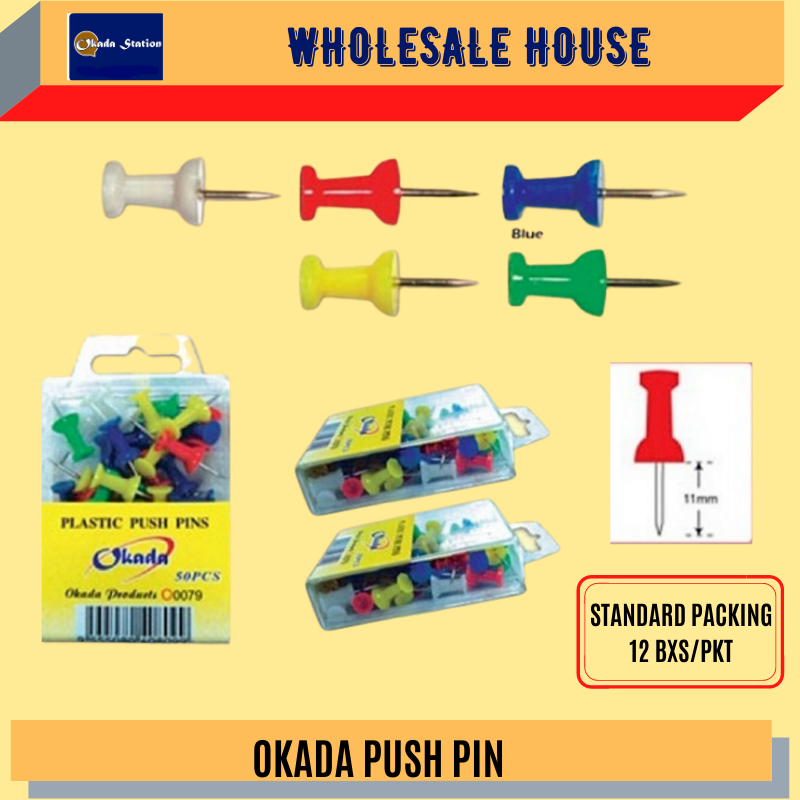 (RM2.20) OKADA PUSH PIN (40 PCS) / OKADA / PUSH PIN / PUSH PIN FOR