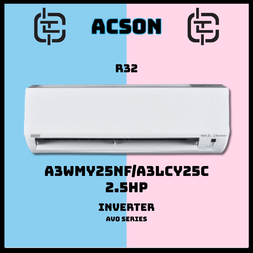 ACSON Air Conditioner Wall Mounted Inverter R32 A3WMY25NF/A3LCY25C 2