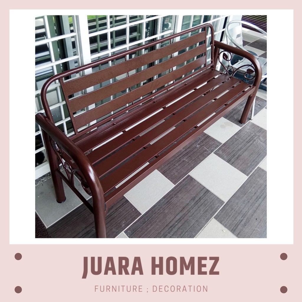 5 Feet Strong Metal Bench Chair / House Garden Office Outdoor Chair