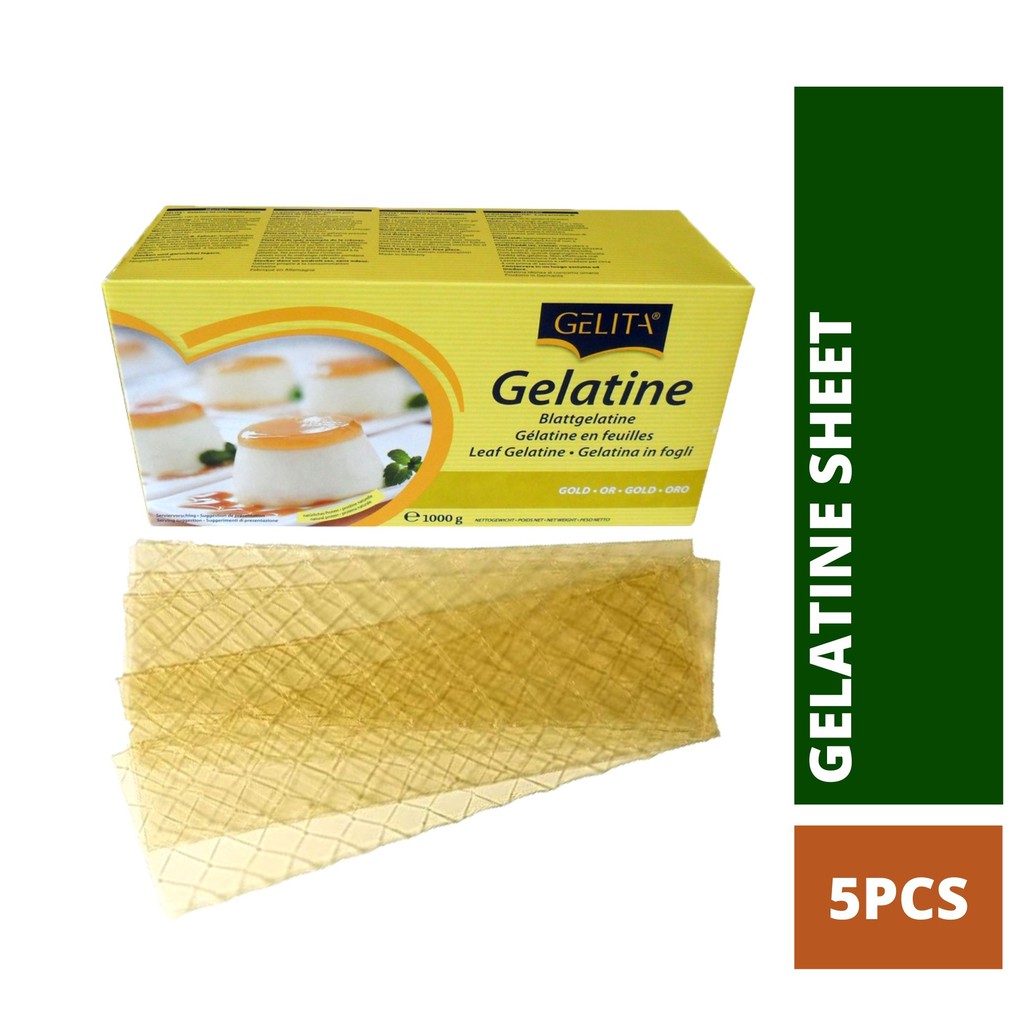 Gelatin Sheet 5pcs Repack / Gelatin Keping 5pcs Shopee Malaysia