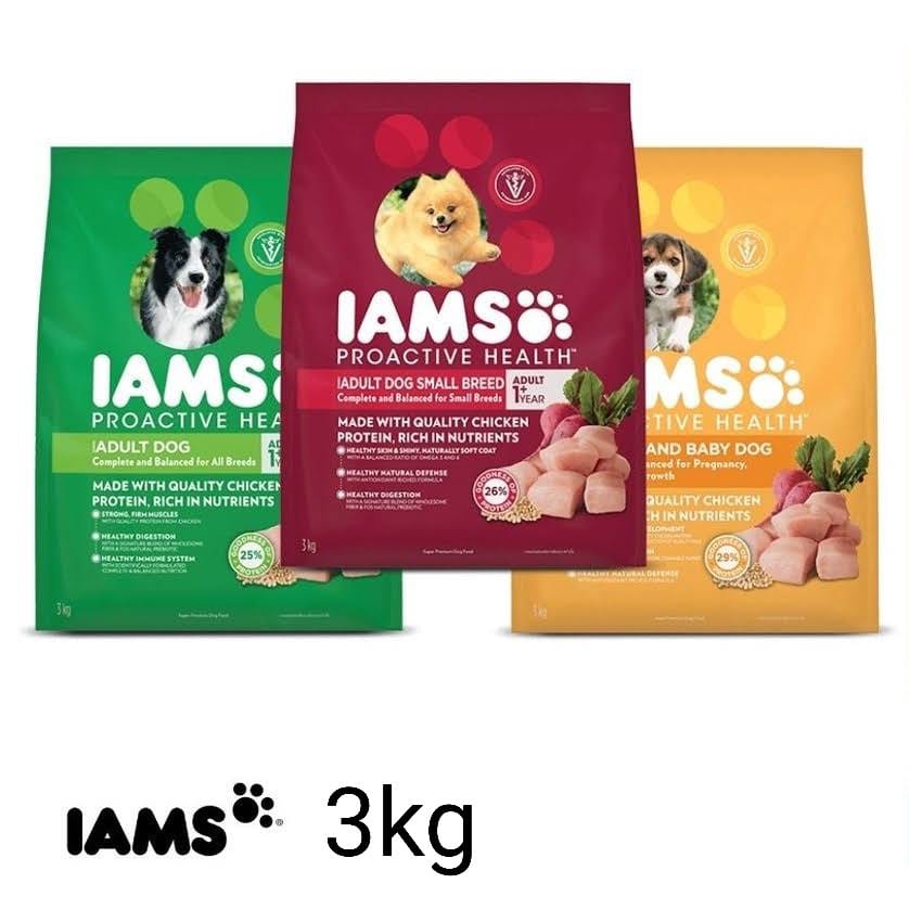 IAMS Dog Dry Food Adult Dog Small Breed All Breed Mother & Baby Dog 3kg