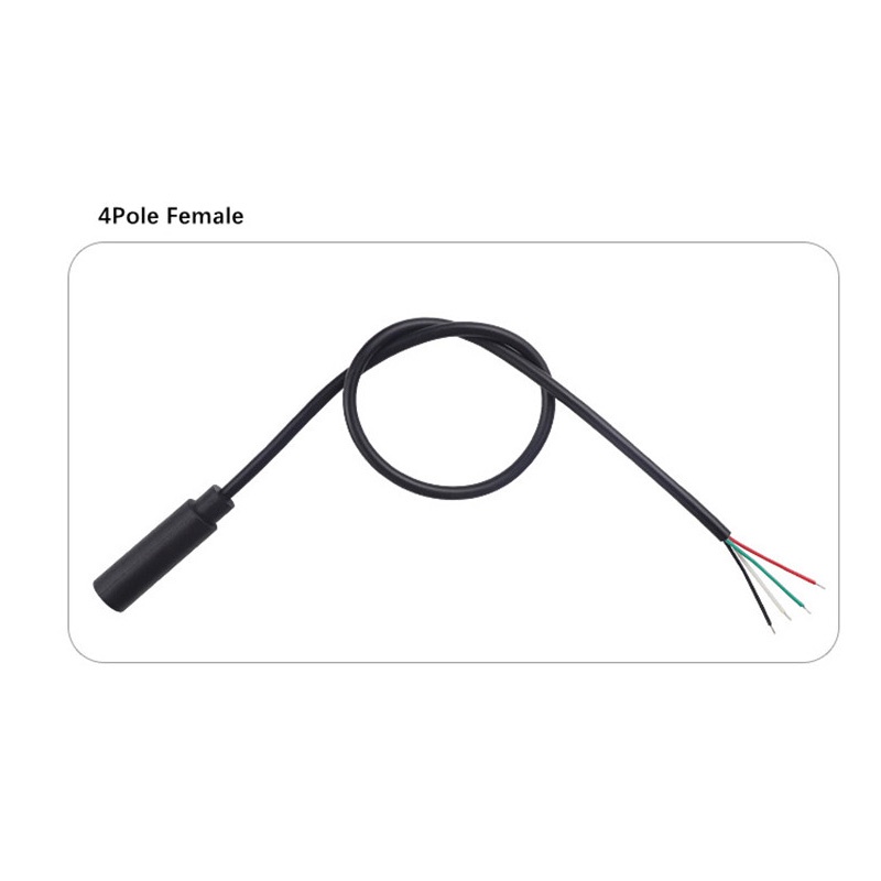 30CM 3.5mm DC female male stereo aux extension connector cable 3 Pole 4