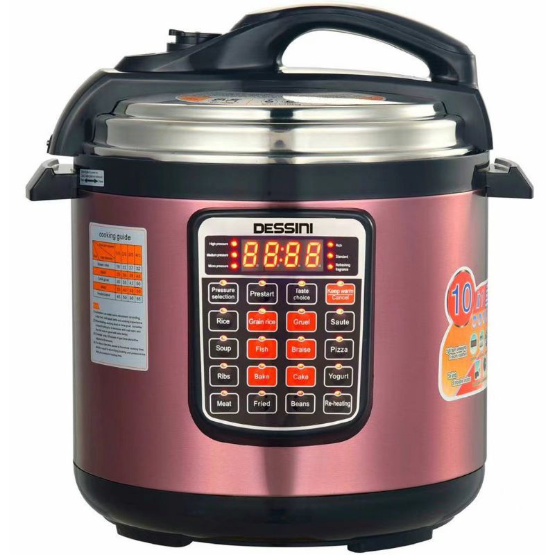 8L OSH DESSINI NEW VERSION 20 BUTTON PRESSURE COOKER 1000w + ORIGINAL