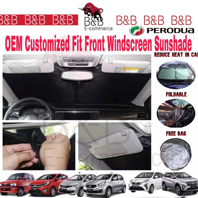 ( Front Windshield ) OEM Custom Fit Car Front Windscreen Cover For Myvi