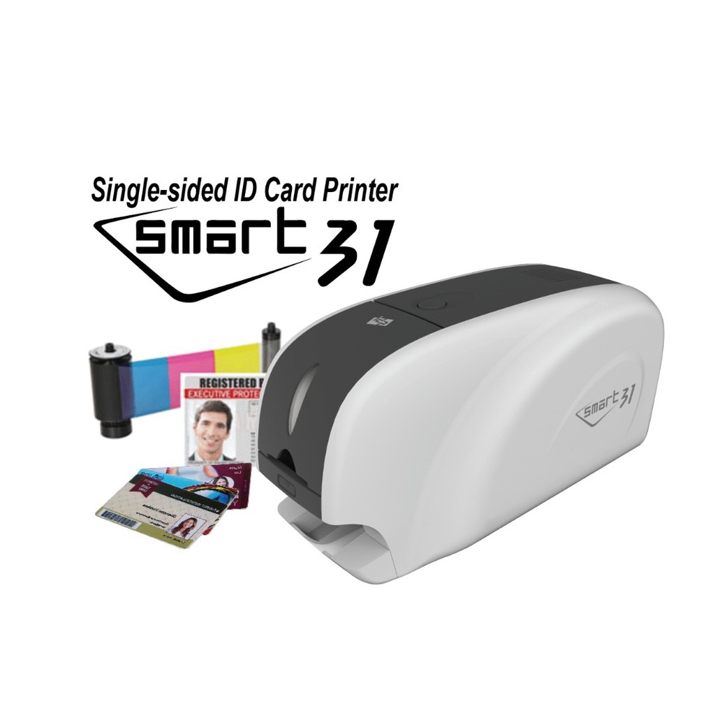 ID CARD PRINTERSMART 31S PVC CARD PRINTER (USB, SingleSided
