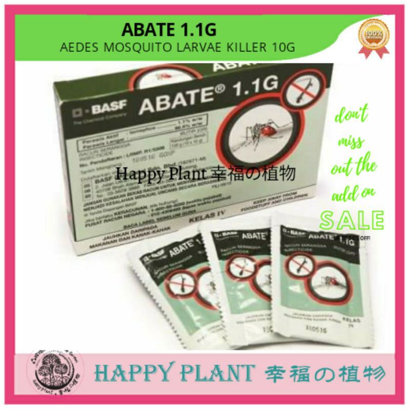ABATE 1.1G AEDES MOSQUITO LARVAE KILLER 10G Shopee Malaysia