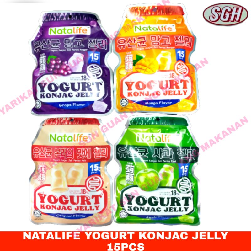 Natalife Yogurt Konjac Jelly Juice Jeli Halal Shopee Malaysia