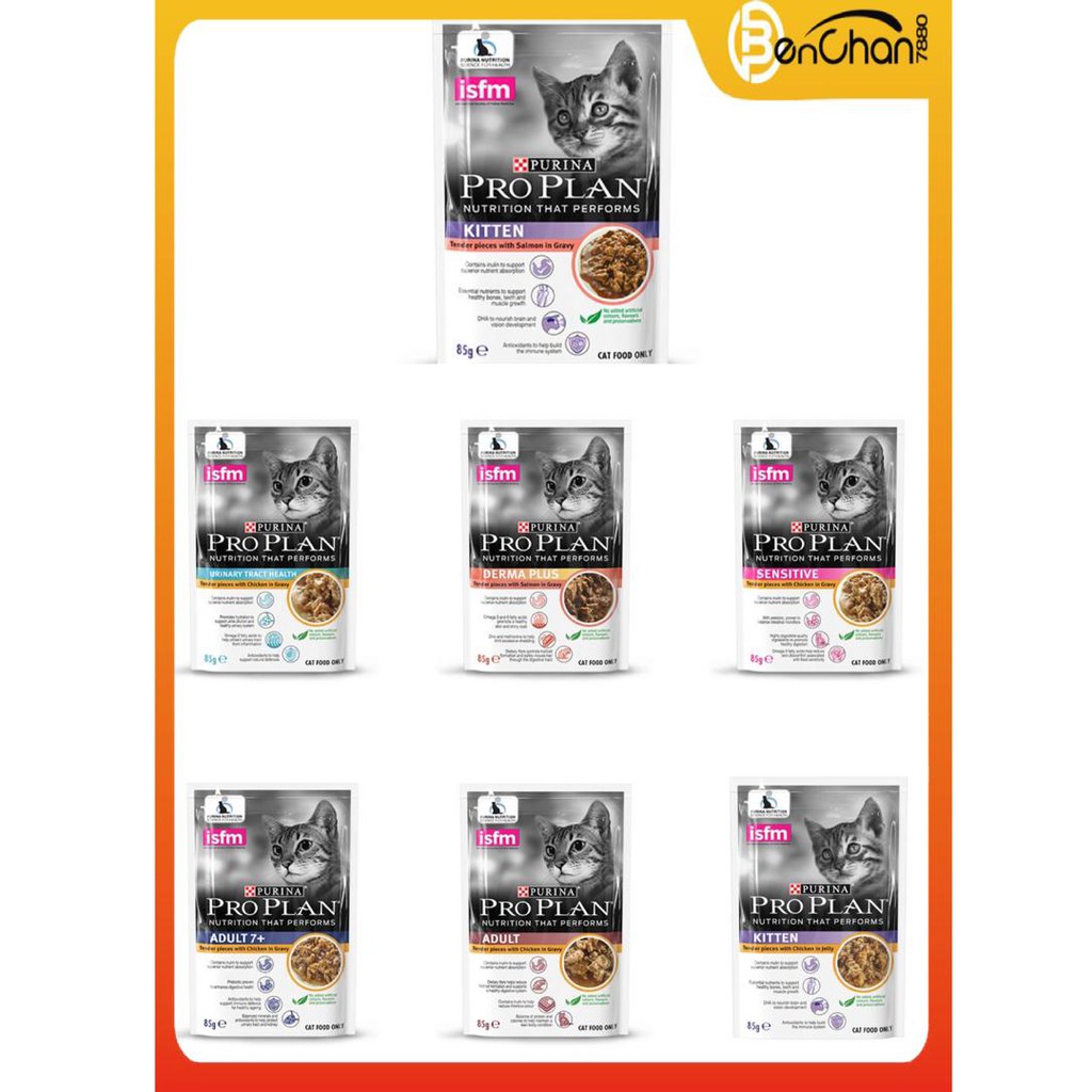 🌟Ready Stock🌟Purina Pro Plan Wet Food Pouch for Cats (1pack) (85g