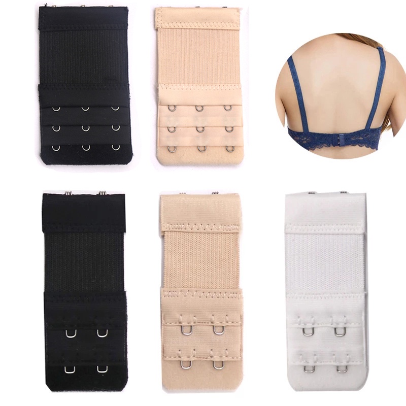 2/3 Hook Bra Extender for Women's Elastic Bra Extension Strap Hook Clip Expander Adjustable Belt