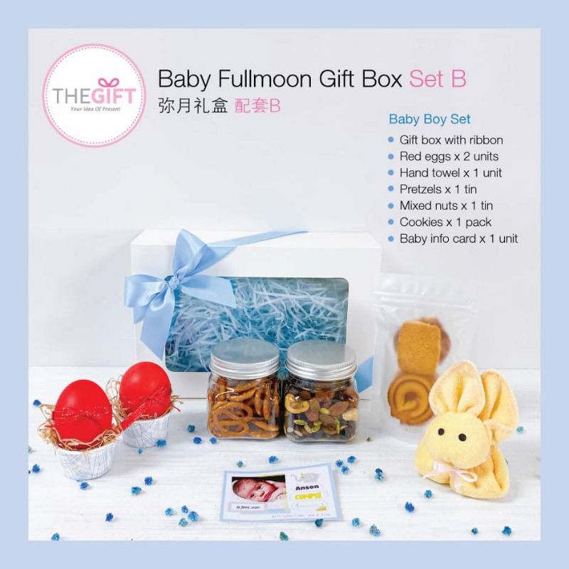 Baby fullmoon gift box 宝宝弥月回礼礼盒 Shopee Malaysia