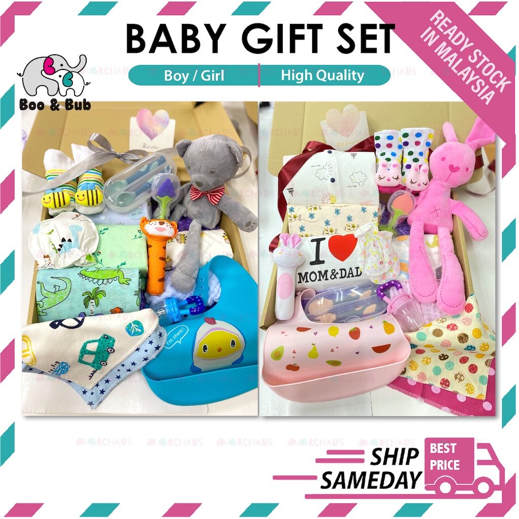 🐘Boo&Bub🐘 Baby Gift Set/ Newborn Gift Box Present Idea Toys Set