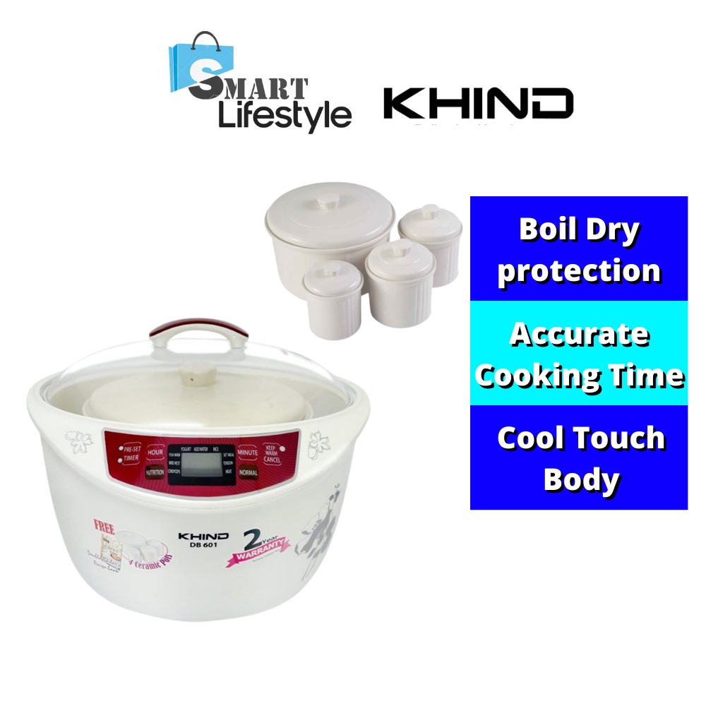 KHIND DB601 Anshin Double Boiler DB 601 DB601 Shopee Malaysia