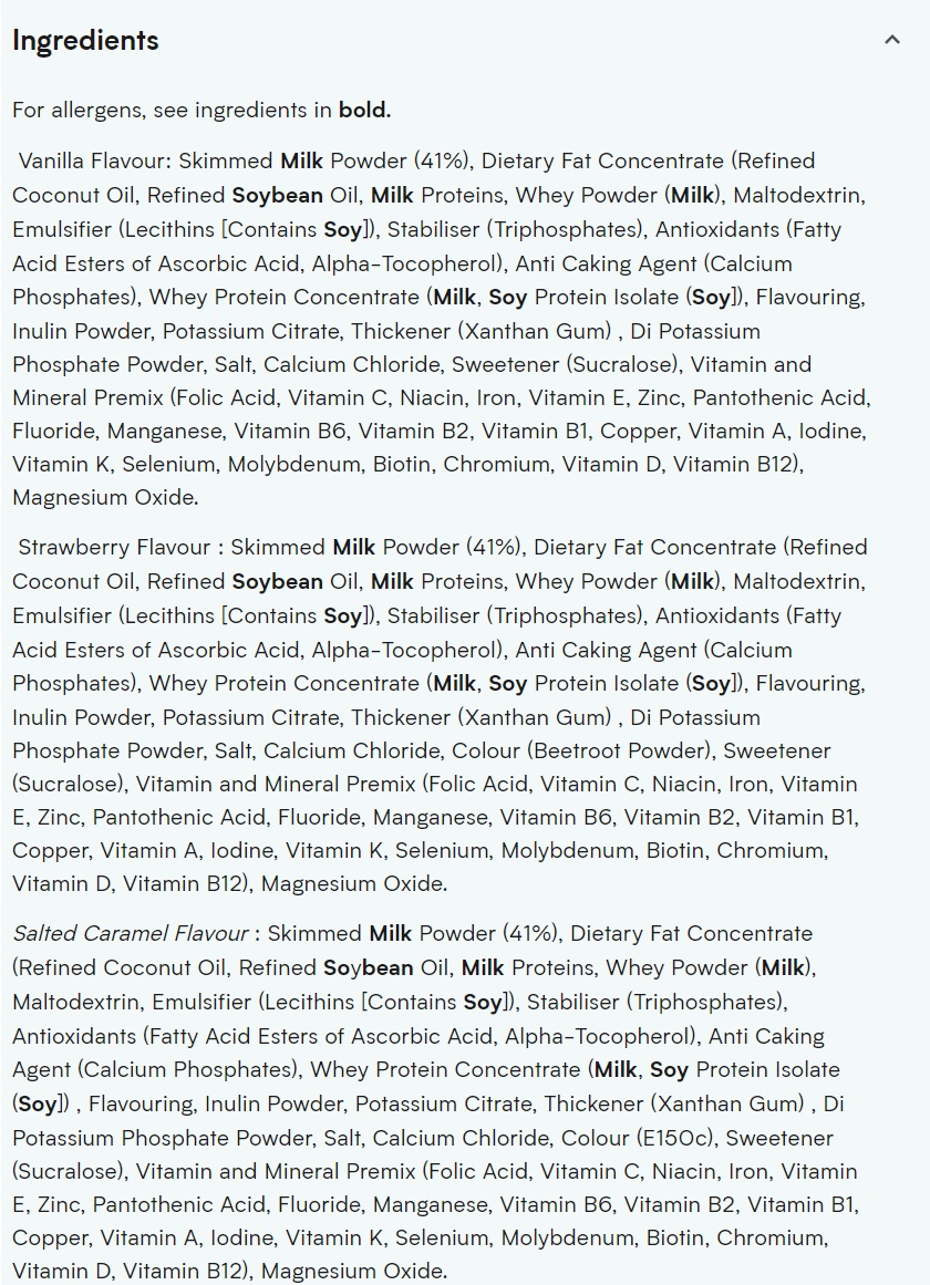 MYPROTEIN LowCal Protein Meal Replacement Blend Assorted Flavors