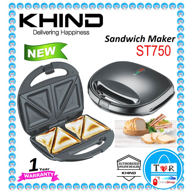 Khind ST750 SANDWICH MAKER / Butterfly BSM8511 / HANABISHI SANDWICH