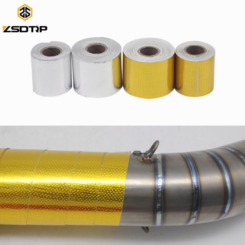 ZSDTRP 5m/10m High Heat Insulation Aluminium Foil Wrap Exhaust Header