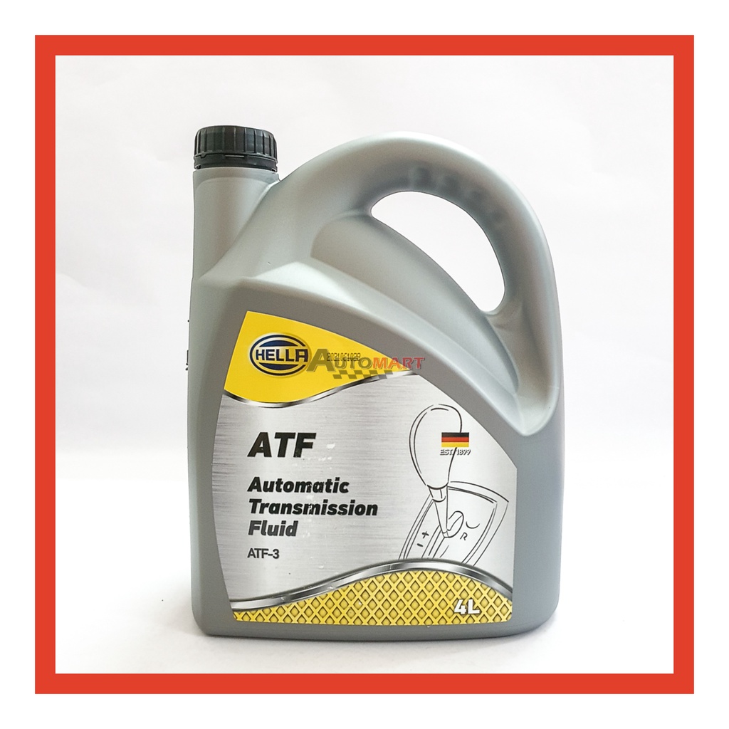 ORIGINAL KOREA HELLA ATF 3 / ATF III AUTOMATIC TRANSMISSION FLUID MINYAK GEARBOX KERETA 4L