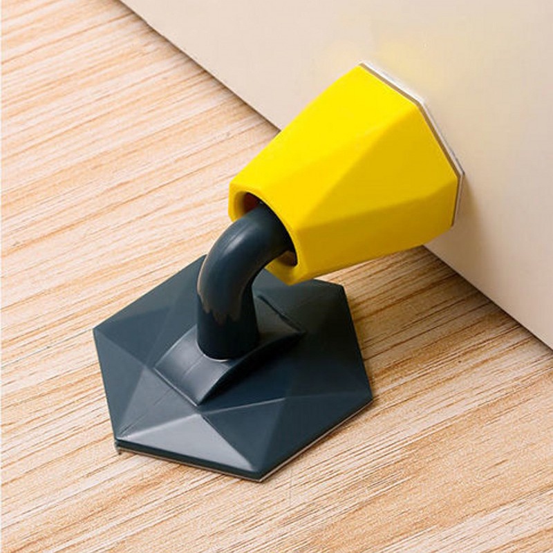 Premium Silicone Antinoise Door Stopper / Home Selfadhesive Suction Type Doorstop / Practical