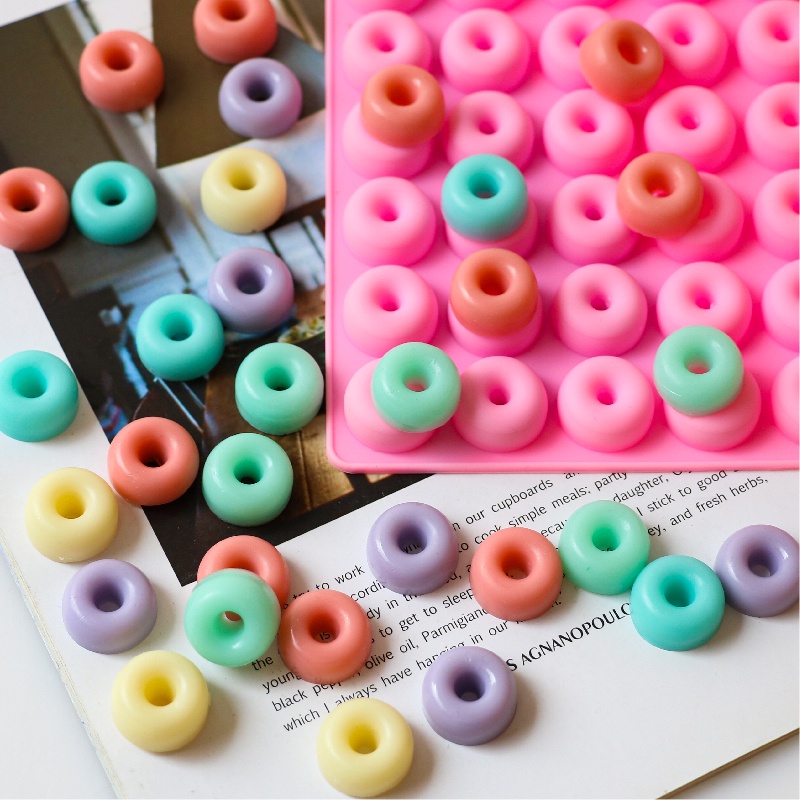 48 Cavity Mini Donut Silicone Mold Dessert Chocolate Biscuit Cake Molds