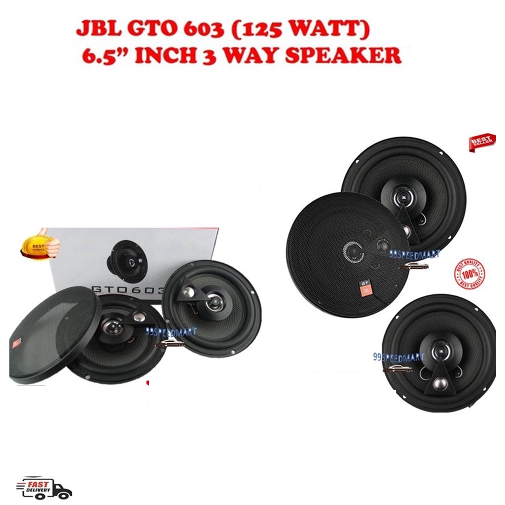 JBL GTO 603 (125 WATT) 6” INCH 3 WAY SPEAKER Shopee Malaysia