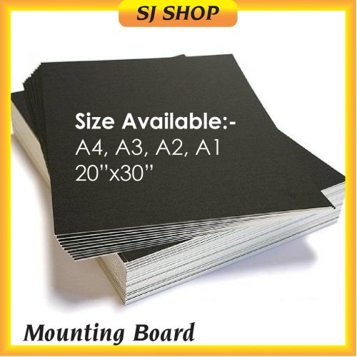 Mounting Board Modeling Board Black Board White Board Hitam Kad Board A4 / A3 / A2 / A1