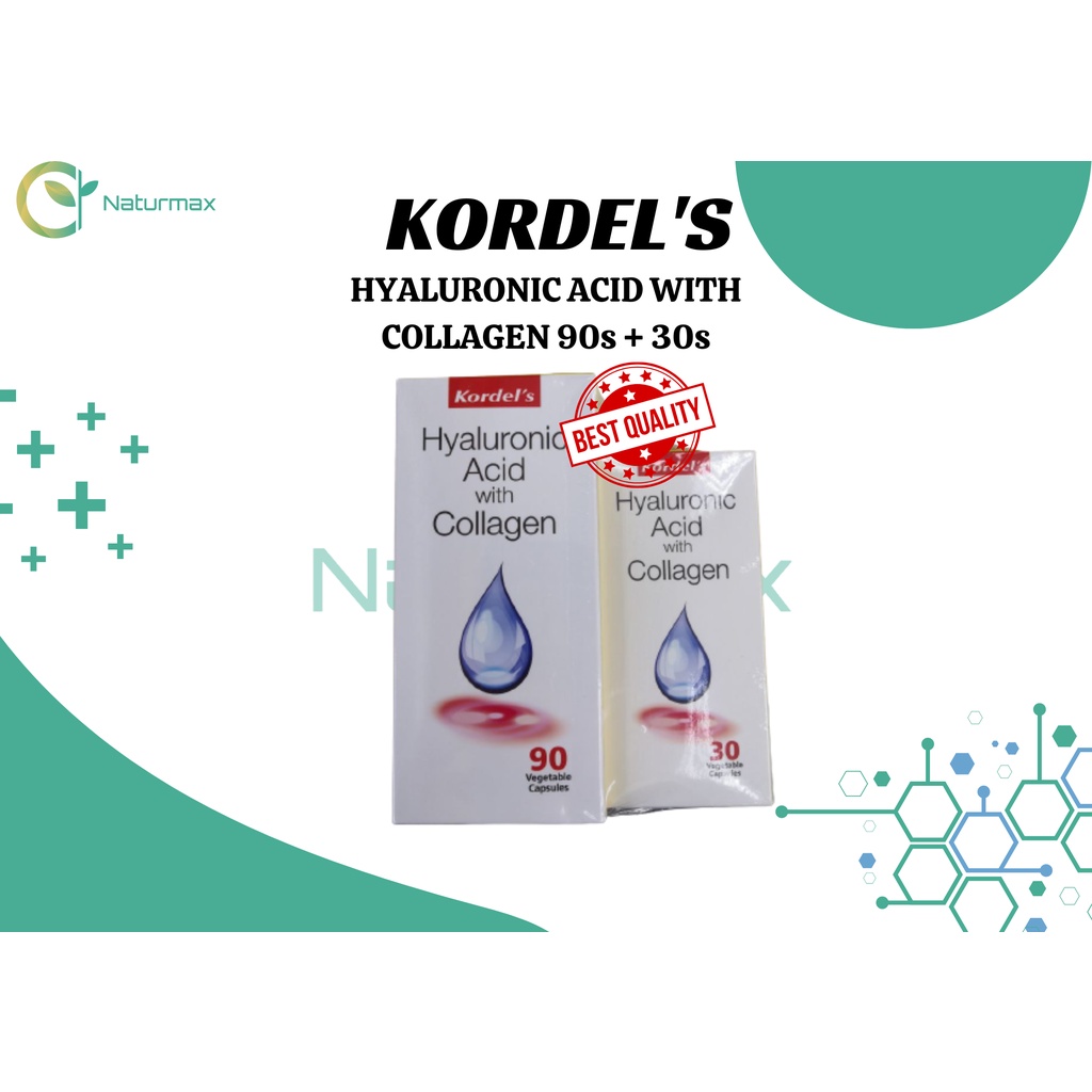 [READY STOCK] Kordel's Hyaluronic Acid with Collagen (90s + 30s