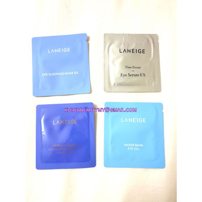 laneige eye cream / eye serum / eye gel / eye sleeping mask samples 1ml
