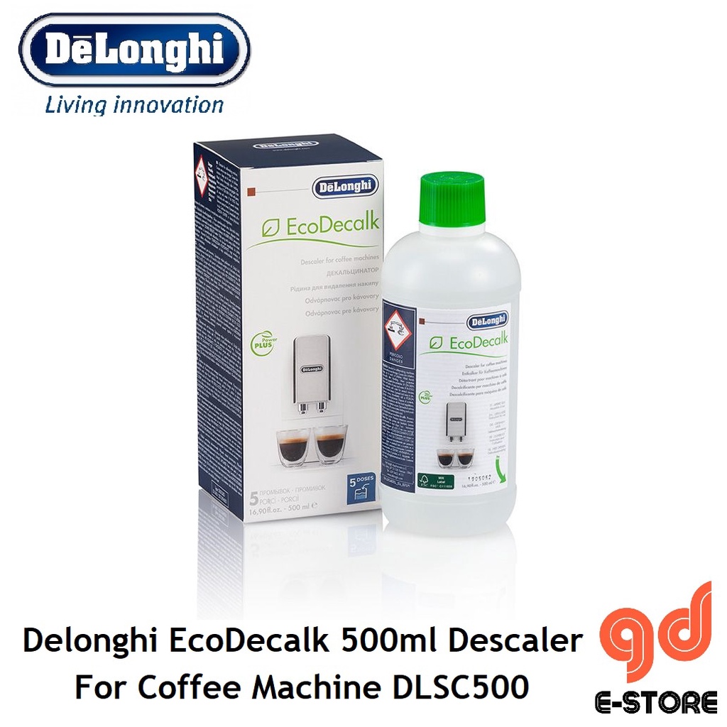 DeLonghi EcoDecalk Mini DLSC500 Descaler 500ml Easy Cleaning Set