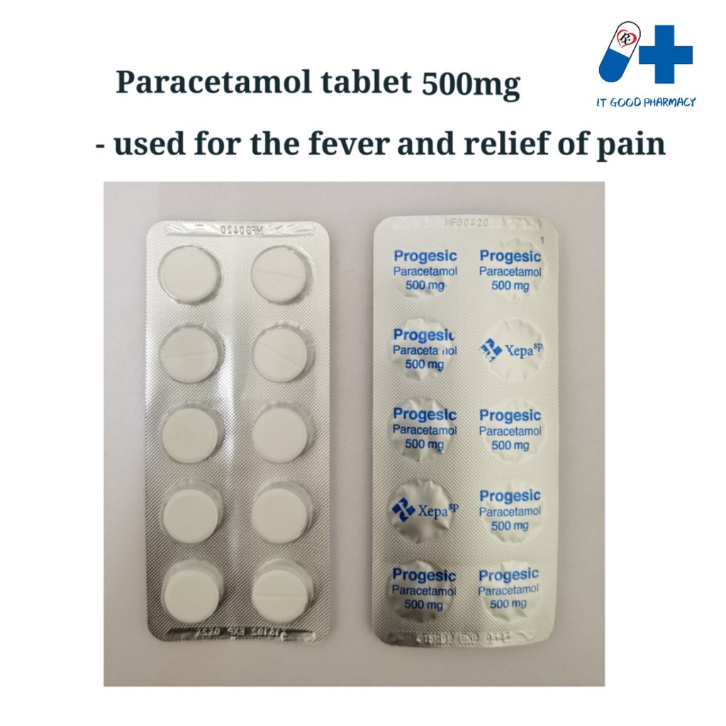 Progesic Paracetamol 500mg tablet 10s (Exp 07/2025) Shopee Malaysia