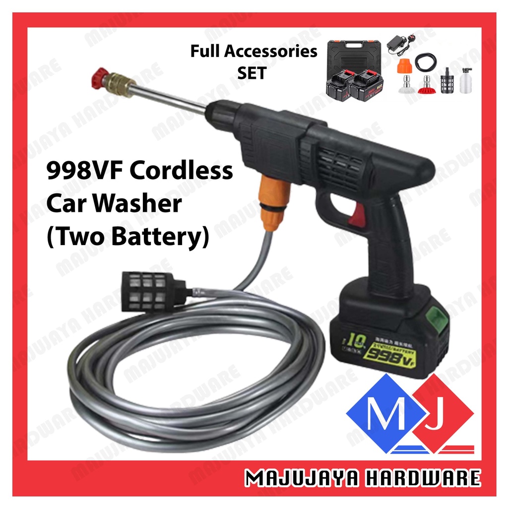 998VF 1200W Cordless Water Jet Portable Car Wash High Pressure Water