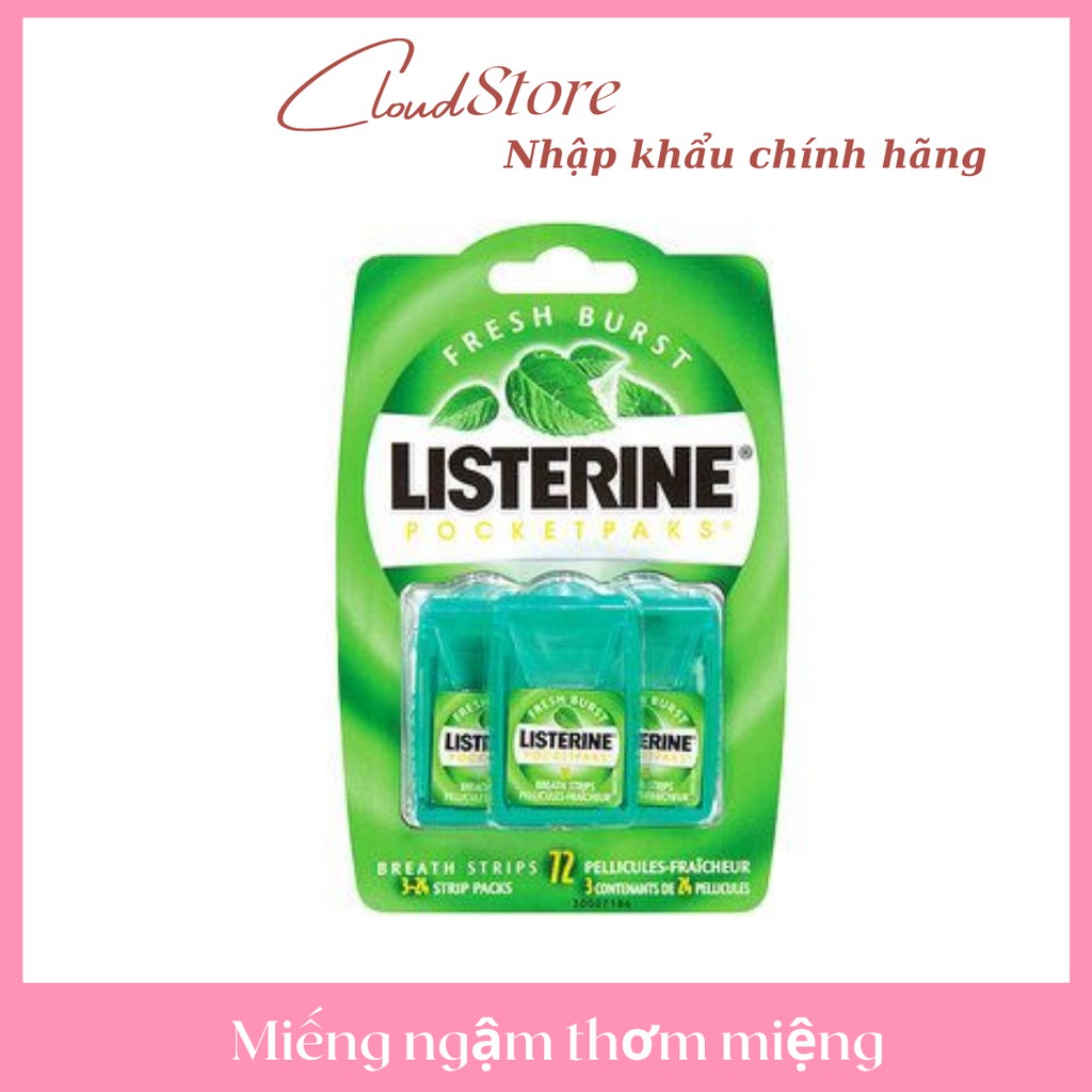 Listerine Mouth Lozenge Helps To Remove Harmful Bacteria In The Mouth