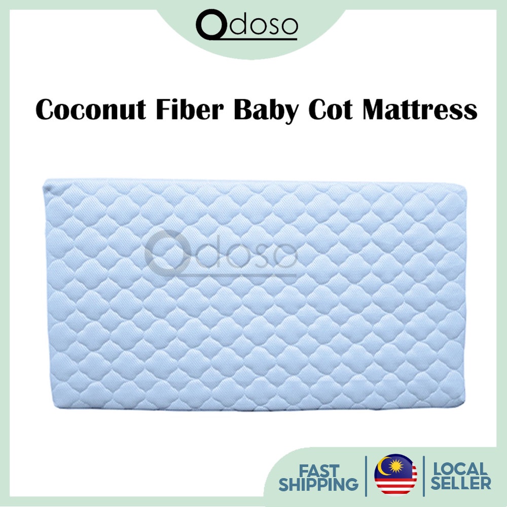 Coconut Fiber Baby Cot Mattress 100 x 55cm(Detachable and Washable