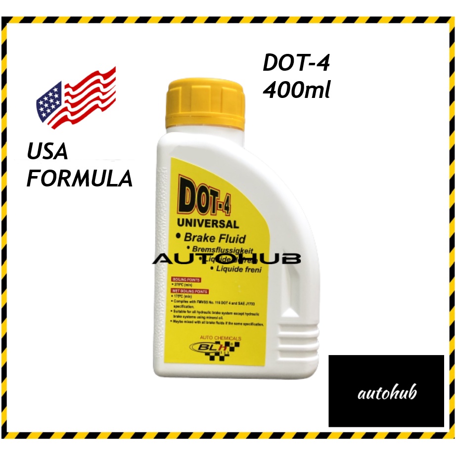 BLH DOT 4 Brake Fluid Clutch Fluid Heavy Duty Premium Fluid USA Formula