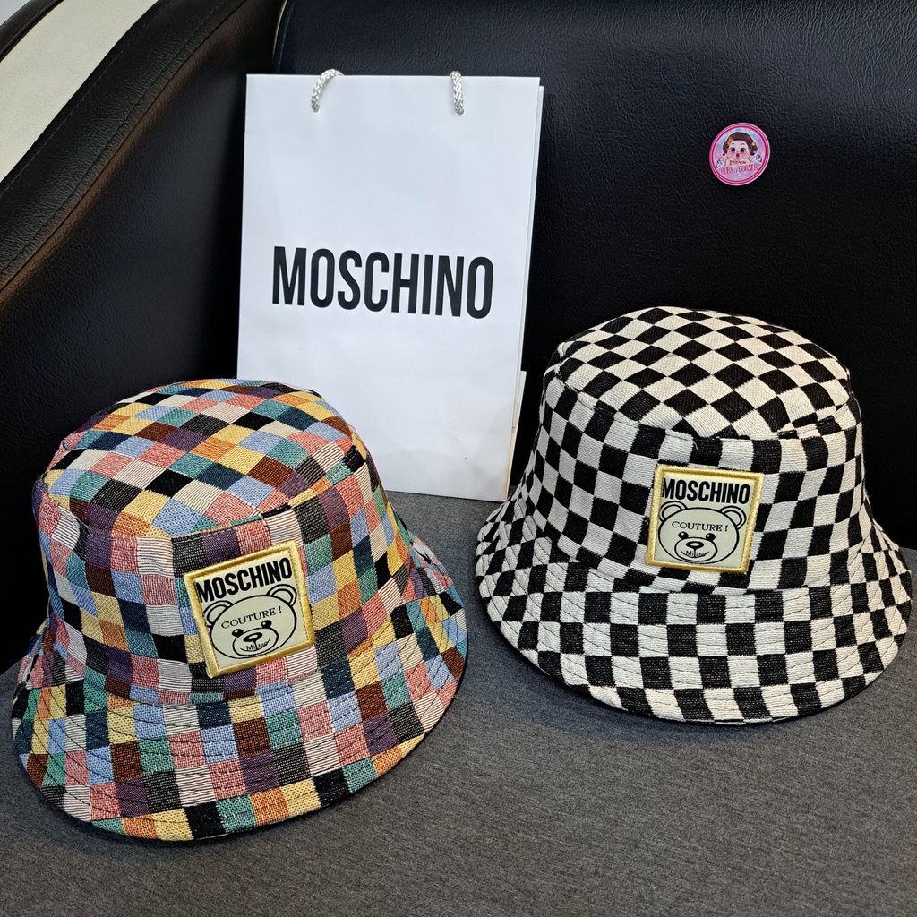 Moschino HighEnd Fashion bucket Hat (In 2 Colors) Shopee Malaysia