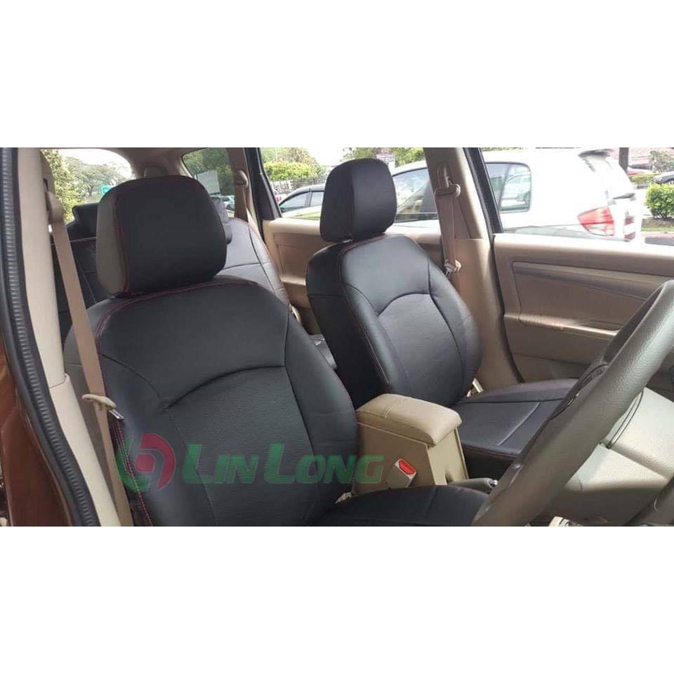 Alza Brv Exora Avanza Ertiga Semi Leather Car Seat Cover Shopee Malaysia