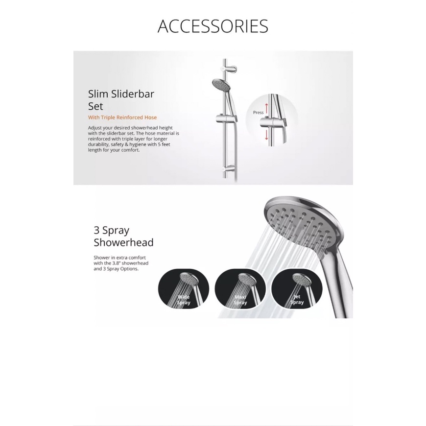 **Original** Joven Spare part JOVEN 3 Spray Shower Head C/W Flexible