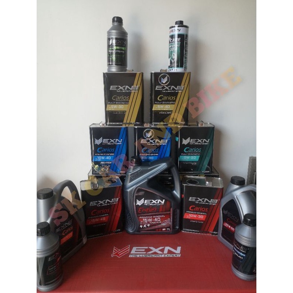 EXN HIGH PERFORMANCE BRAKE FLUID, ENGINE OIL 4L,7L 5W40,5W30,0W20,10W40