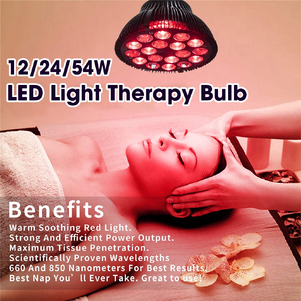 Health Care LED Light Infrared Therapy Bulbs Pain Relief Massage Body