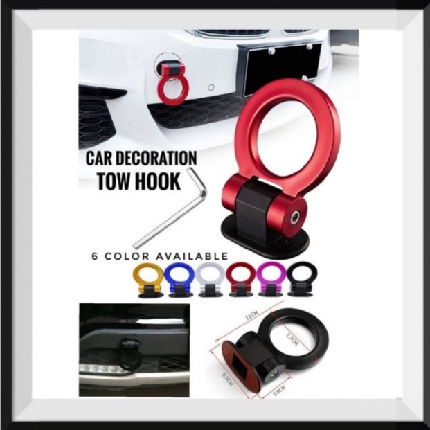 NEW Car Tow Hook Car Dummy Towing Hook Bumper Car Bumper Decoration Tow