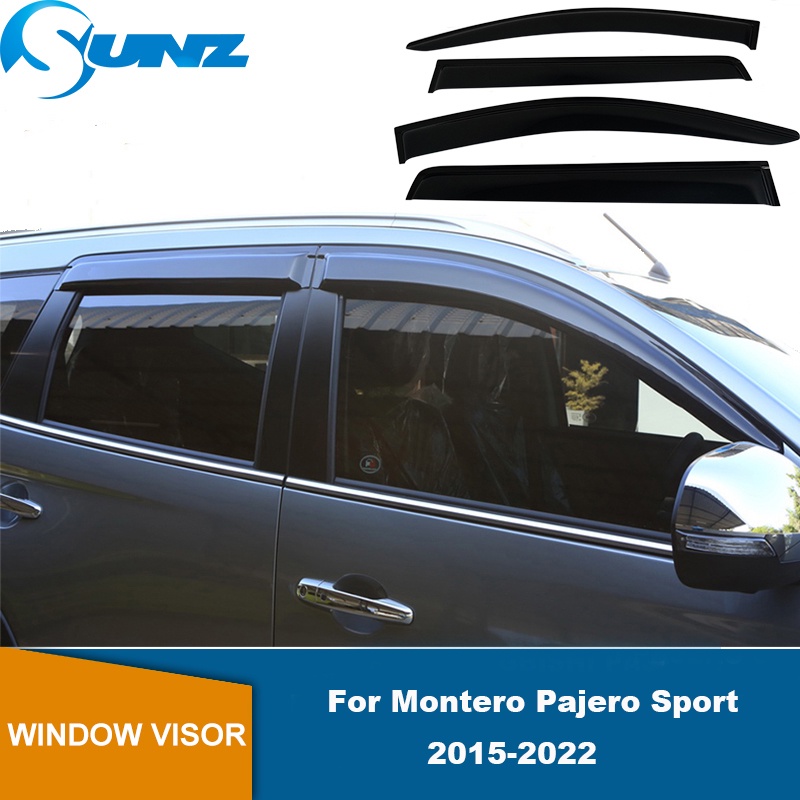 Side Window Deflectors For Mitsubishi Shogun Montero Pajero Sport 2015 2016 2017 2018 2019 2020
