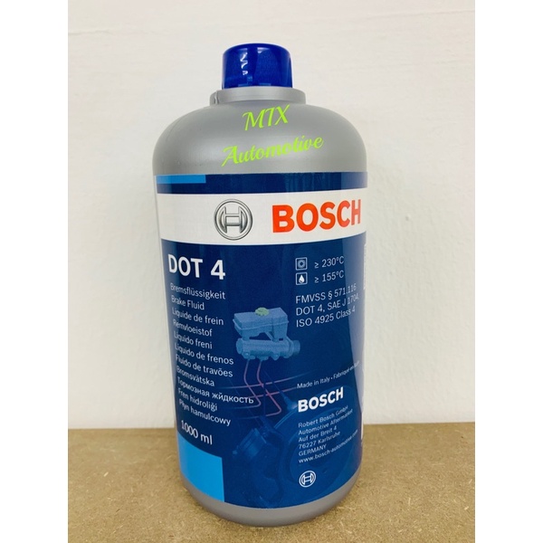 BOSCH Brake Fluid DOT 4 1000ML / Cecair Brek / Brake Oil / Brake Minyak
