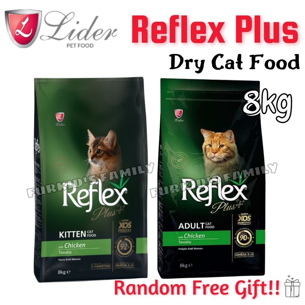 Reflex Plus Cat Dry Food For Kittens & Adult Cats 8kg (Adult Chicken